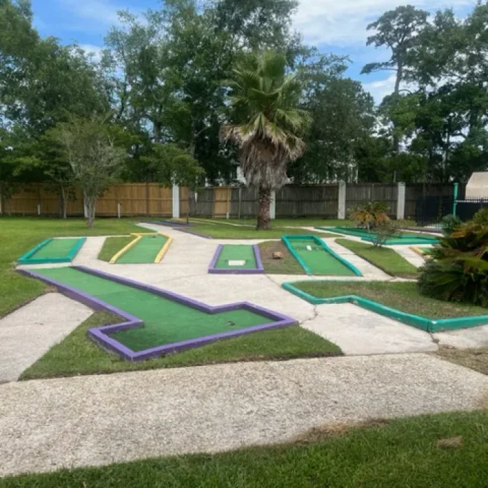 Mini Golf Course at Salt Bayou Kampground RV Park
