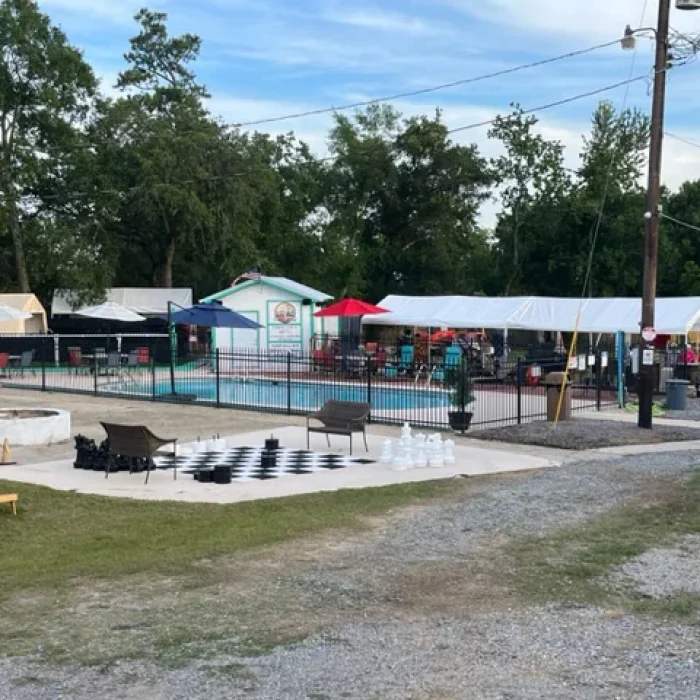 Big Checkers & Chess at Salt Bayou Kampground RV Park
